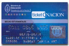 tarjeta nacion