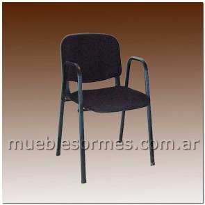 Silla BJ 4 patas Brazo Alto TAPIZADA 