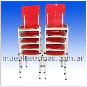 Silla escolar standar | Medidas: 45cm de alto .